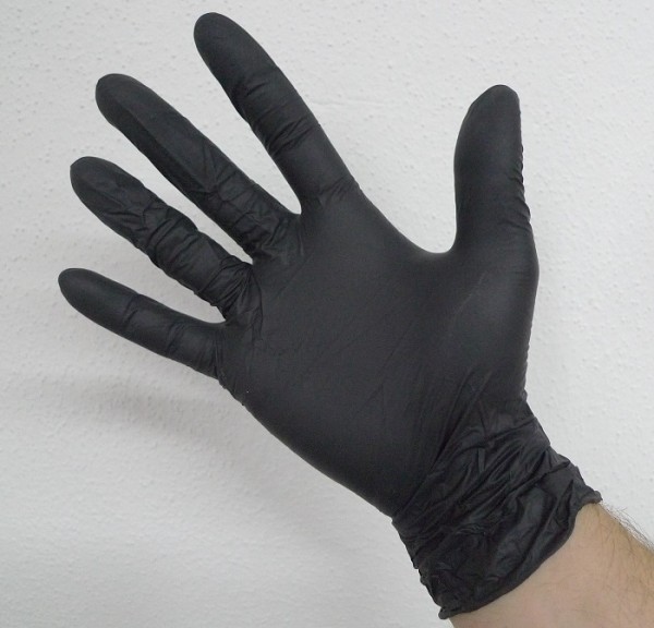 Nitril Untersuchungs-Handschuhe schwarz 100 Stück
